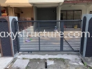 Final progress done:To modify old swing gate to sliding gate paint with accessories and install - Kapar  Sliding Gate Pintu Pagar