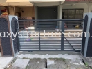 Final progress done:To modify old swing gate to sliding gate paint with accessories and install - Kapar  Sliding Gate Gate