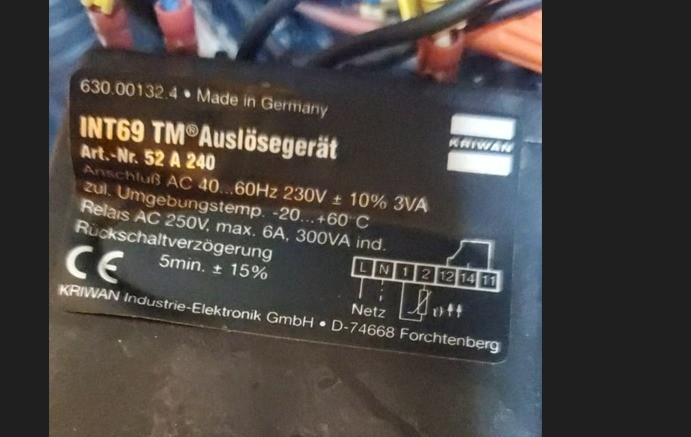 KRIWAN INT69 TM2@ DIAGNOSE (AC50/60HZ 115-230V AMB. TEMP. -30..+70ˇăC (P/N:22A418 S80)
