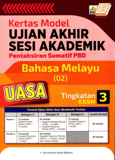 Kertas Model UASA Pentaksiran Sumatif PBD Tingkatan 3 Bahasa Melayu