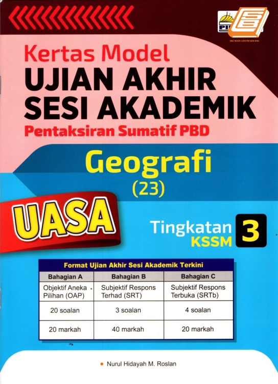 Kertas Model UASA Pentaksiran Sumatif PBD Tingkatan 3 Geografi