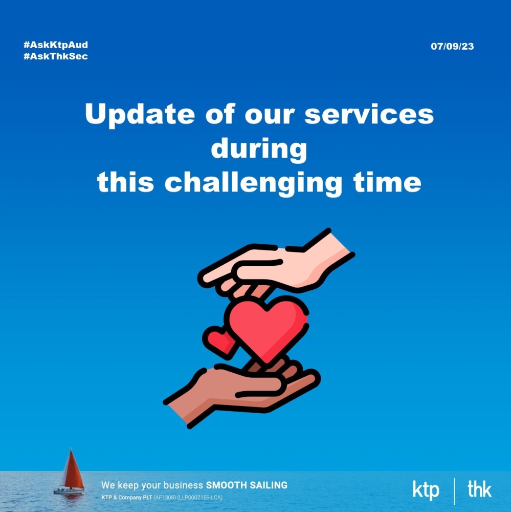 Update of our services during this challenging time