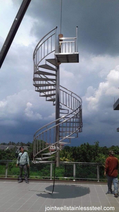 Stainless Steel Spiral Staircase