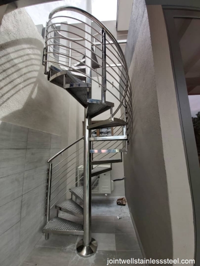 Stainless Steel Spiral Staircase