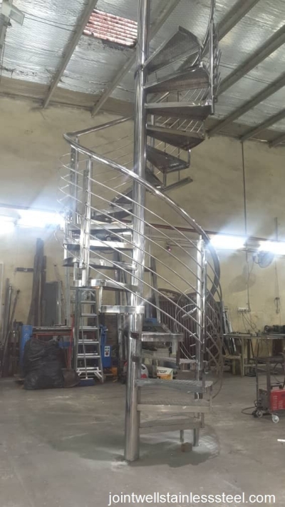 Stainless Steel Spiral Staircase