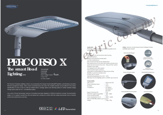 Gruppe Percorso X LED Street Lighting