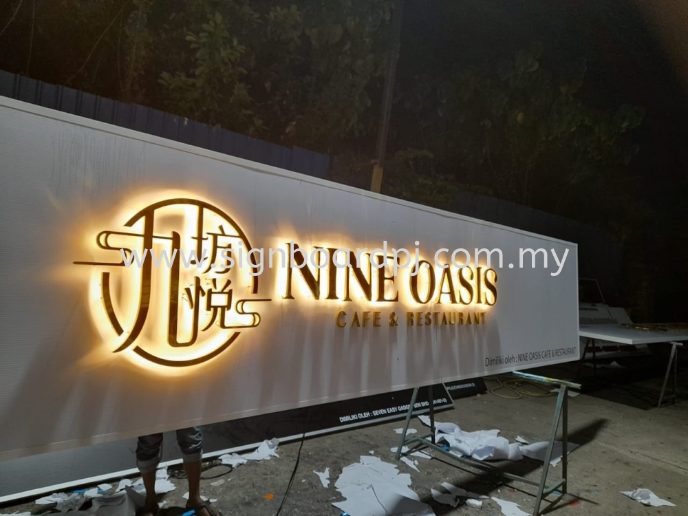 3D LED Backlit Signboard with Base at Kajang Signboard Kuala Lumpur (KL ...