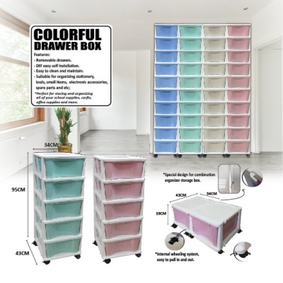 (900C-5) COLORFUL DRAWER BOX