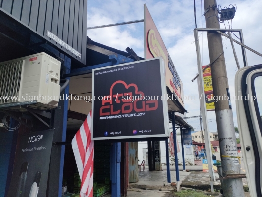 ATJ Cloud Double Side Lightbox Signage At Melaka