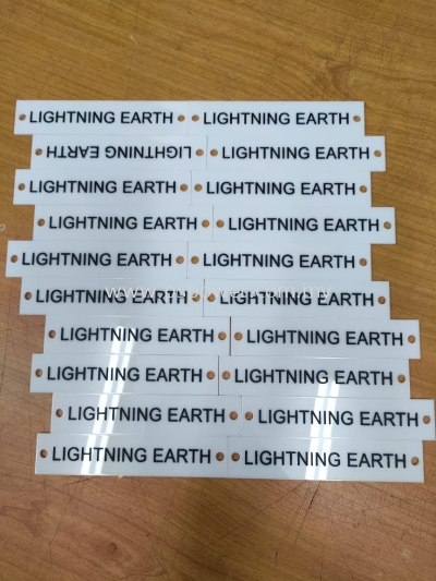 Acrylic machine label tag 