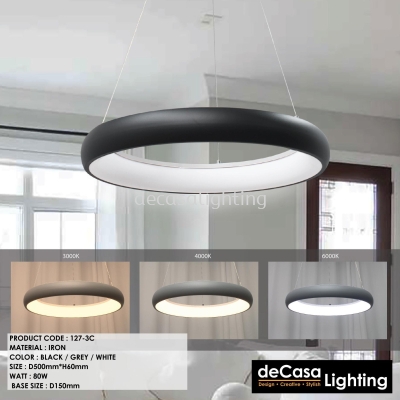 MODERN RING PENDANT LIGHT (127-3C)