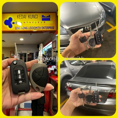 Professional copy Toyota Vios car key remote control