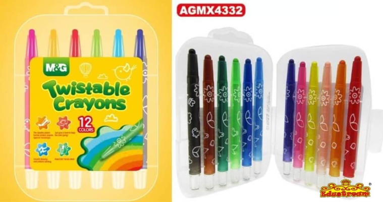 M&G Twistable Crayon 12 Colors