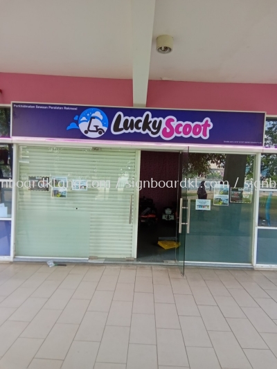 Lucky Scoot Lightbox Signboard At Kuala Lumpur 
