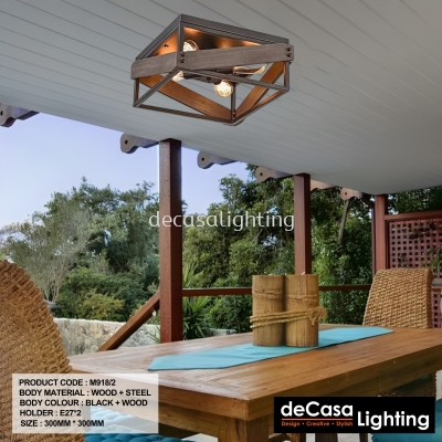 RUSTIC CEILING LIGHT (M918)