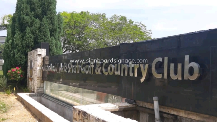 Stainless Steel Signage # 3D Box up stainless steel Signboard # Golf club Signage # Signboard Club # 
