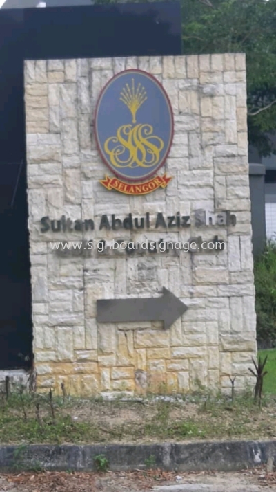 Stainless Steel Signage # 3D Box up stainless steel Signboard # Golf club Signage # Signboard Club # 