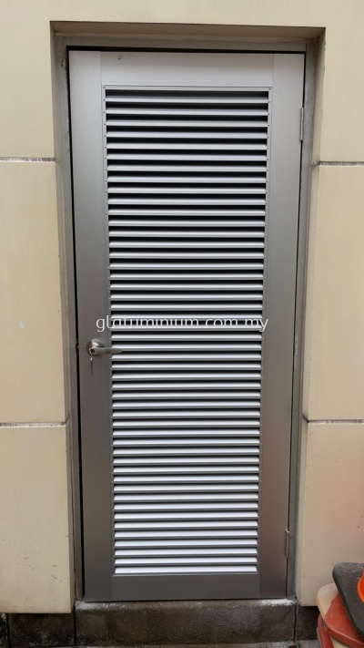 aluminium Louvres swing door @Presint 2,putrajaya 