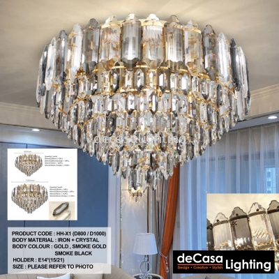 MODERN CRYSTAL CHANDELIER (HH-X1 (D800 _ D1000)