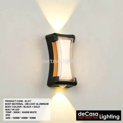 LED OUTDOOR WALL LIGHT (EL217)