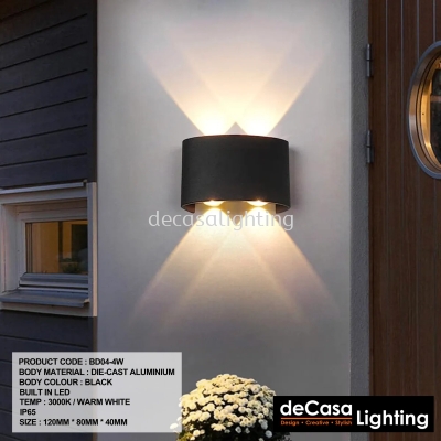LED OUTDOOR WALL LIGHT (BD04-4W)