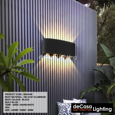 LED OUTDOOR WALL LIGHT (BD04-8W)