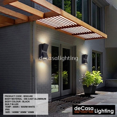 LED OUTDOOR WALL LIGHT (BD02-6W)