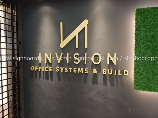 Invision 3D PVC Cut Out Lettering Indoor Signage At Klang Selangor 