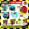 [FULL COMBO C1] 9IN1 Car Wash Detailing Combo (SWT70L + HBP1010 + A2000 + Foam Cannon + Board + Brush + Cart + Sprayer) Car Wash Series Car Workshop Equipment