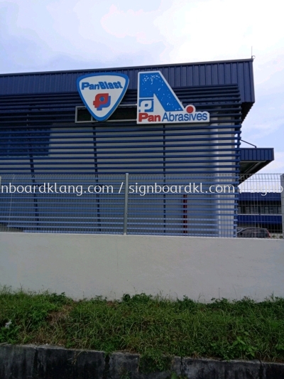 Pan Abrasives EG Box Up 3D Lettering And Logo Signage At Klang Selangor 