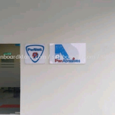 Pan Abrasives Acrylic Poster Frame With 3D Lettering And Logo Indoor Signage At Klang Selangor 