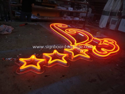 Indoor Signboard # Signboard Reception # Counter Signboard # Led Neon Sign 