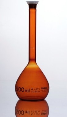 Volumetric Flask Amber