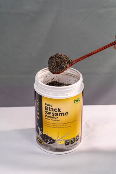 BNC BLACK SESAME POWDER 450G/CAN ֥