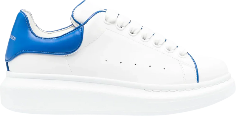 Alexander McQueen Wmns Oversized Sneaker 'White Blue Piping'