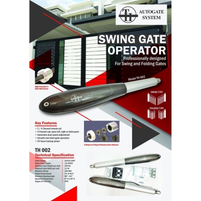 TH 002  G-Cora 680 Autogate System for Swing & Folding Gate