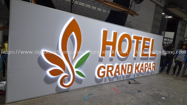 Hotel Grand Kapar EG Box Up 3D LED Backlit Lettering Signboard At Kapar