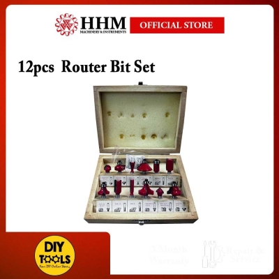 [CLEARANCE SALE] 12 pcs Router Bit Set  (6.35 mm shank)