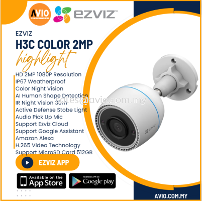 Ezviz 2MP 2 Megapixel IP67 Outdoor Wireless Wifi Wi-FI IP Network CCTV Camera 2 Way Talk Night Vision H3c color 2MP