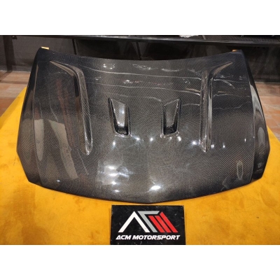 Mercedes benz w176 a-class a45 black edition v2 front carbon hood