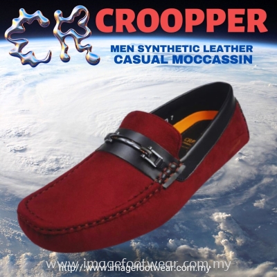 Croopper Men Moccasin CM-83-8053-MAROON Colour