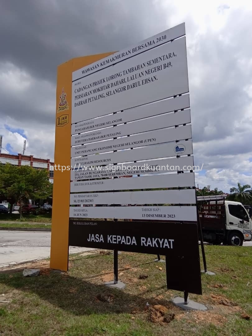 JKR CONSTRUCTION PROJECT SIGNBOARD AT GEORGE TOWN, BATU FERINGGHI, TANJUNG BUNGAH, TANJUNG TOKONG, PULAU TIKUS, BATU LANCHANG, AIR ITAM, PAYA TERUBONG, JELUTONG, GELUGOR MALAYSIA