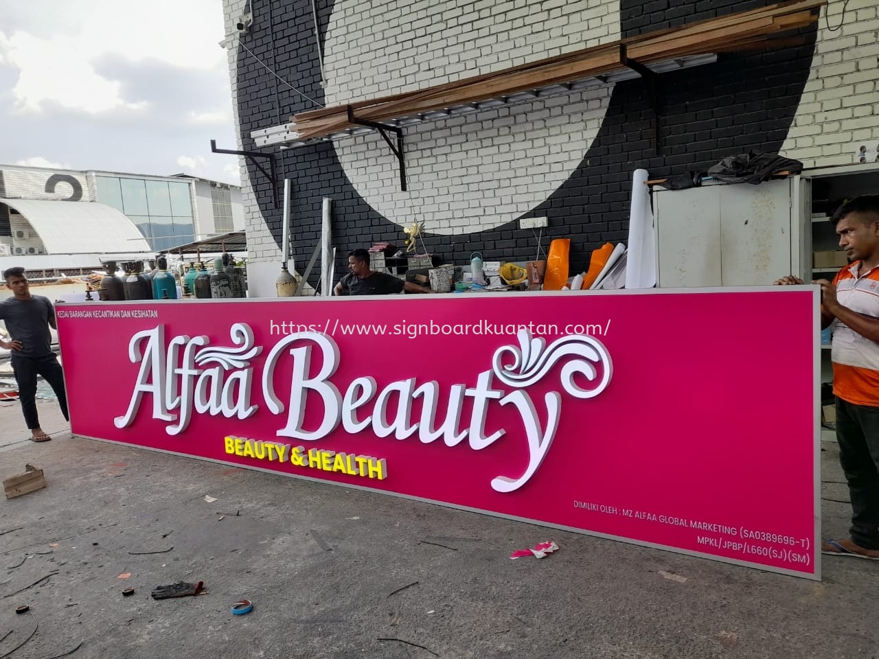 ALFAA BEAUTY OUTDOOR 3D LED FRONTLIT SIGNBOARD SIGNAGE AT KUALA DUNGUN, JERANGAU, PAKA, PASIR RAJA, RASAU, KETENGAH JAYA, BANDAR AL-MUKTAFI BILLAL SHAH, BUKIT BESI, RANTAU ABANG, PULAU TENGGOL TERENGGANU MALAYSIA