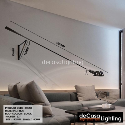 LONG ARM ADUSTABLE WALL LIGHT (W6208)