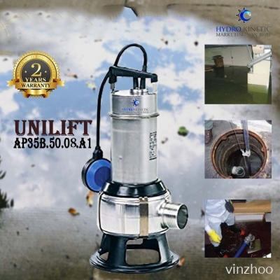 Unilift AP35B.50.08.A1 1.25kW Auto Stainless Steel Waste Water Pump submersible pump