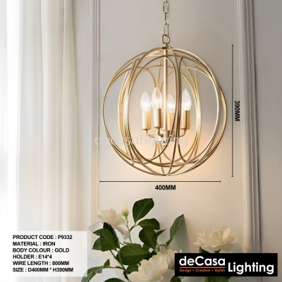 Modern Gold Pendant Light (9332)