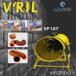 V'RIL VF12T 520W 12" Portable Ventilator & Blower Fan With Stand