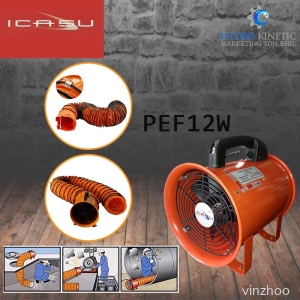 Icasu PEF12W 520W (12") Portable Ventilation Fan Blower