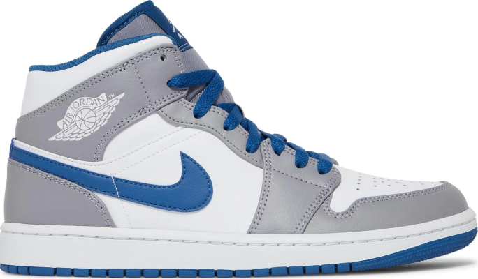 Air Jordan 1 Mid 'Cement True Blue'