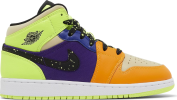 Air Jordan 1 Mid SE GS 'Volt Vivid Orange' Air Jordan 1 Mid Air Jordan